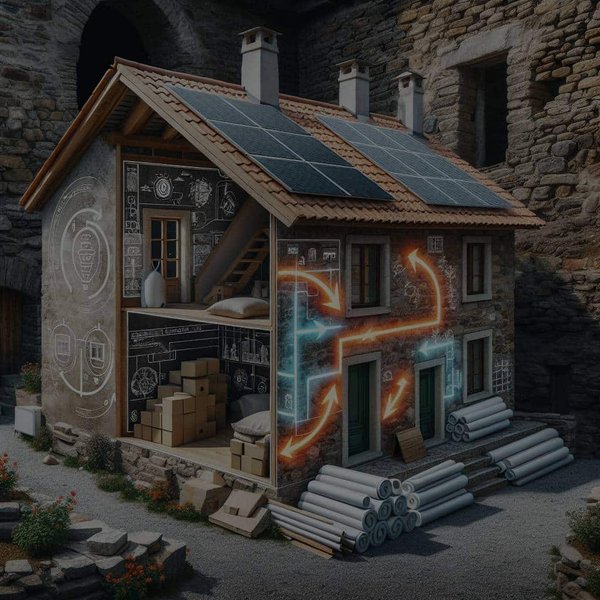 Quelle stratégie adopter pour la rénovation énergétique d'une maison ancienne avec murs en pierre ?