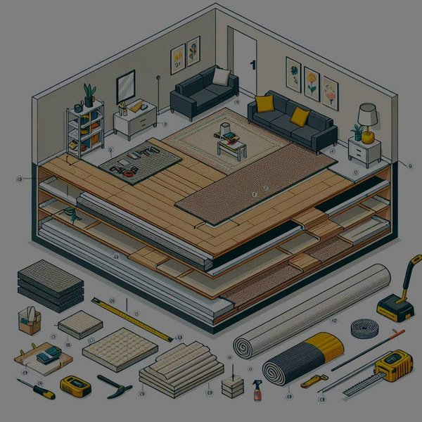 Comment réaliser une isolation phonique sous un parquet flottant dans un appartement ?